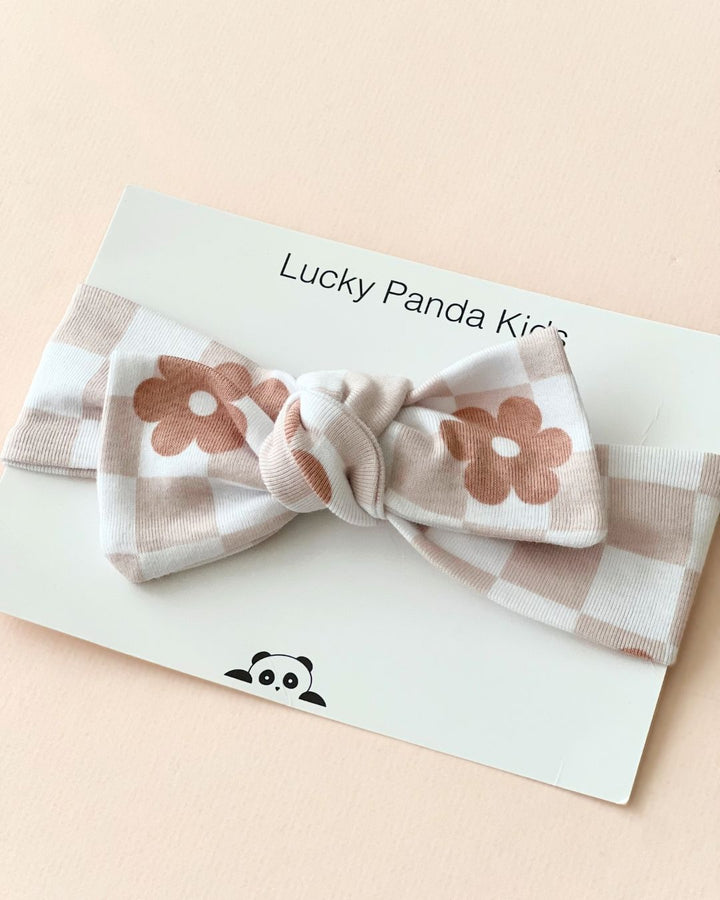 Latte Daisy Headband - Headband - LUCKY PANDA KIDS