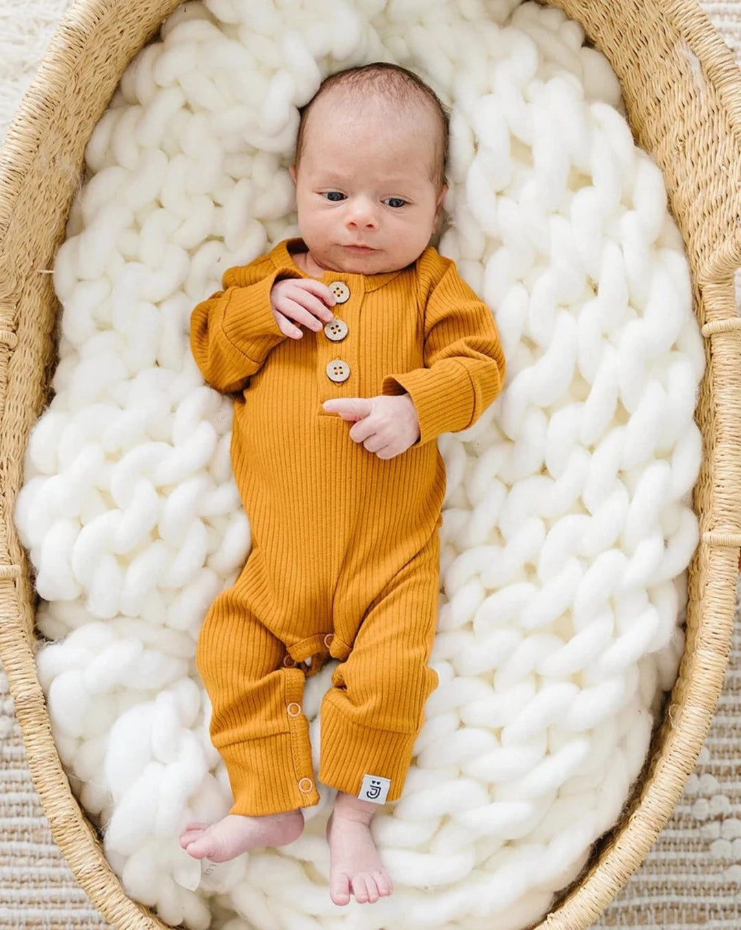 Organic Jumpsuit, Cinnamon - Baby & Toddler Clothing - LUCKY PANDA KIDS