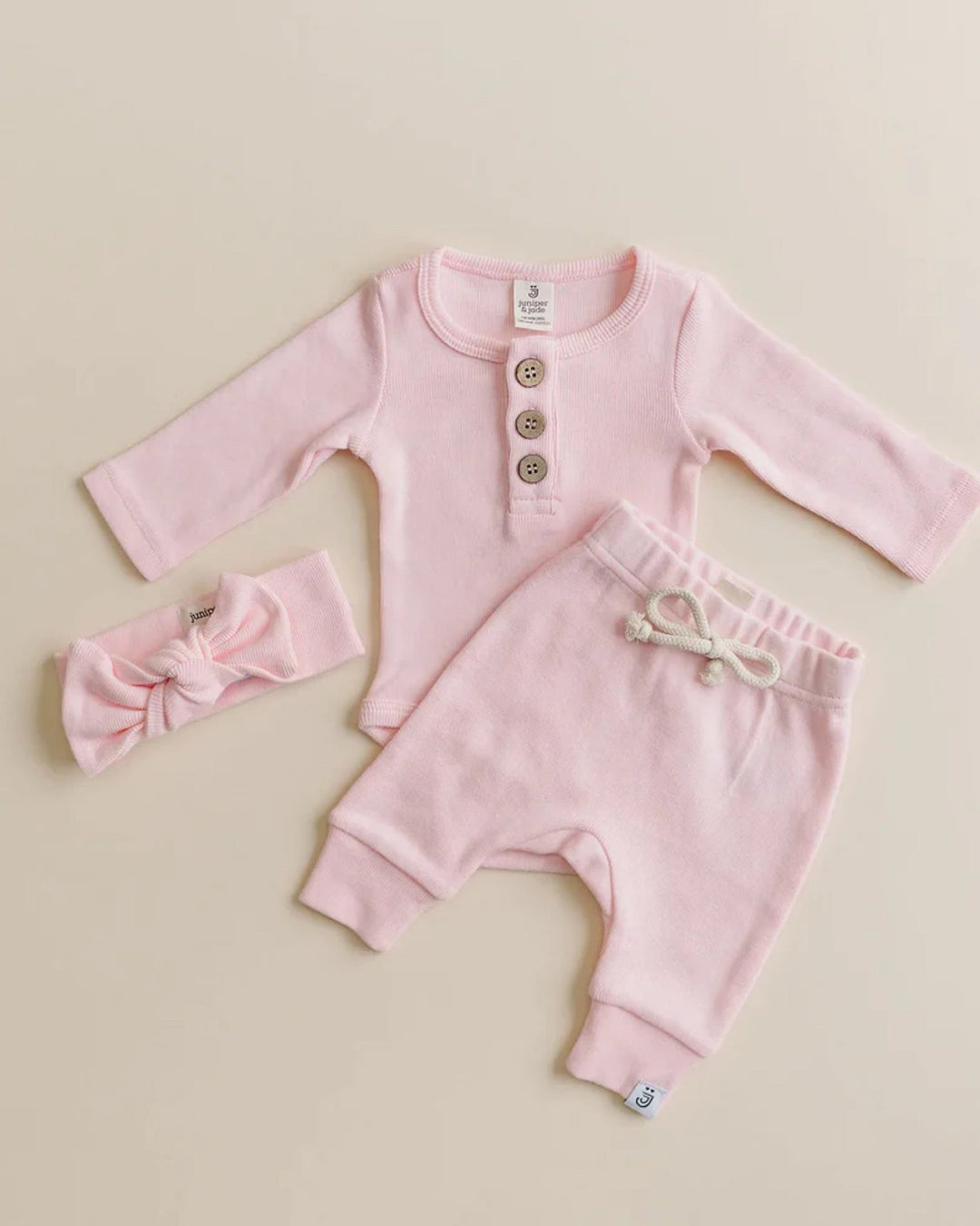 Organic Knot Bow, Pink - Baby & Toddler Clothing Accessories - LUCKY PANDA KIDS