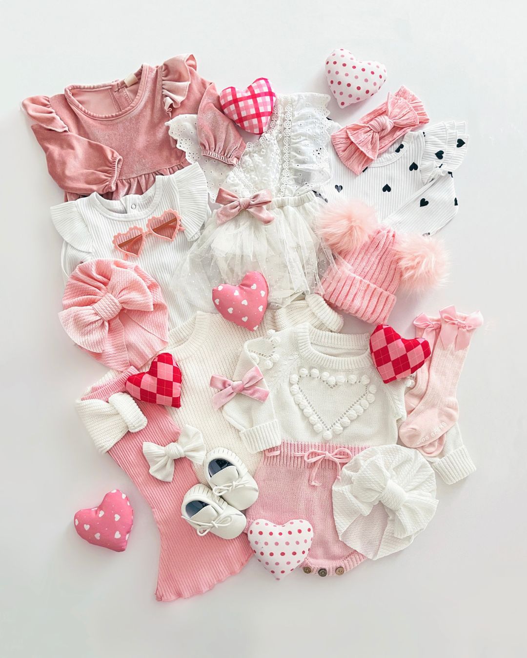 Pure Love Knit Romper | Pink - Romper - LUCKY PANDA KIDS