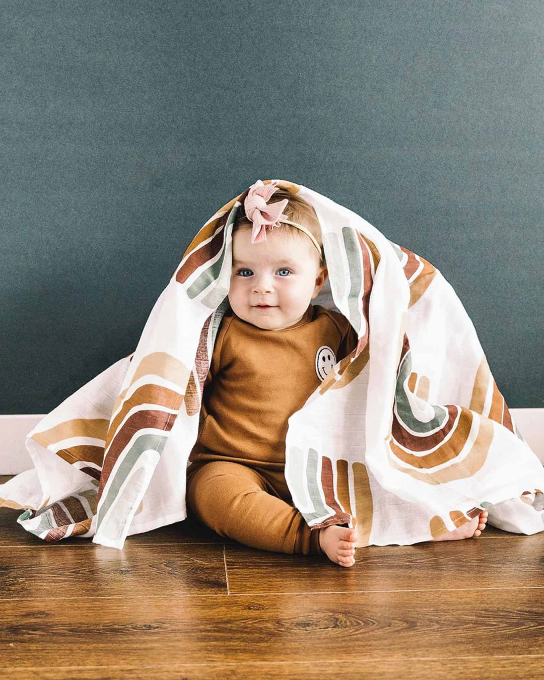 Rainbow Muslin Blanket - Muslin Blanket - LUCKY PANDA KIDS