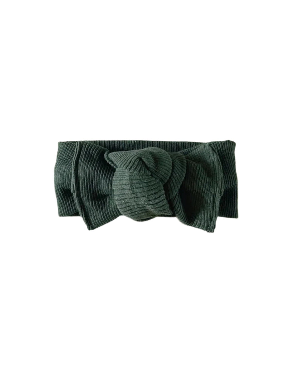 Ribbed Headband, Green - headbands - LUCKY PANDA KIDS