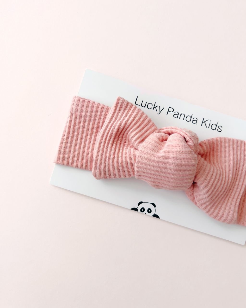 Ribbed Headband | Pink - Headband - LUCKY PANDA KIDS
