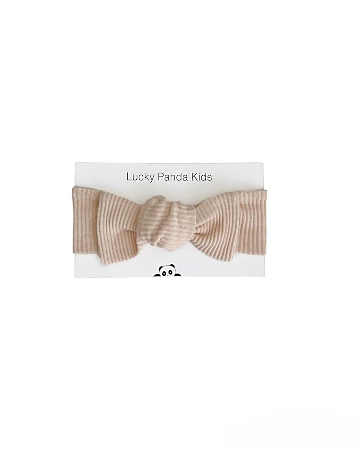Ribbed Headband | Vanilla - Headband - LUCKY PANDA KIDS