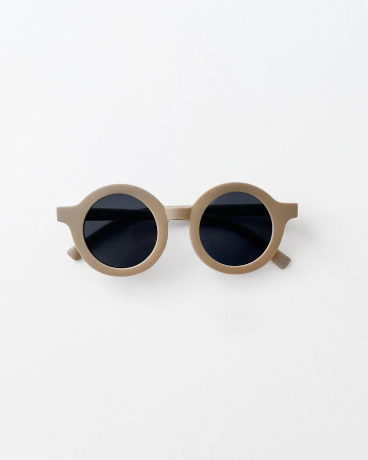 Round Sunglasses, Taupe - Baby & Toddler Clothing Accessories - LUCKY PANDA KIDS