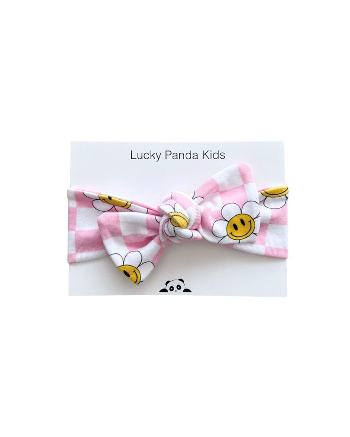 Smiley Daisy Headband - Headband - LUCKY PANDA KIDS