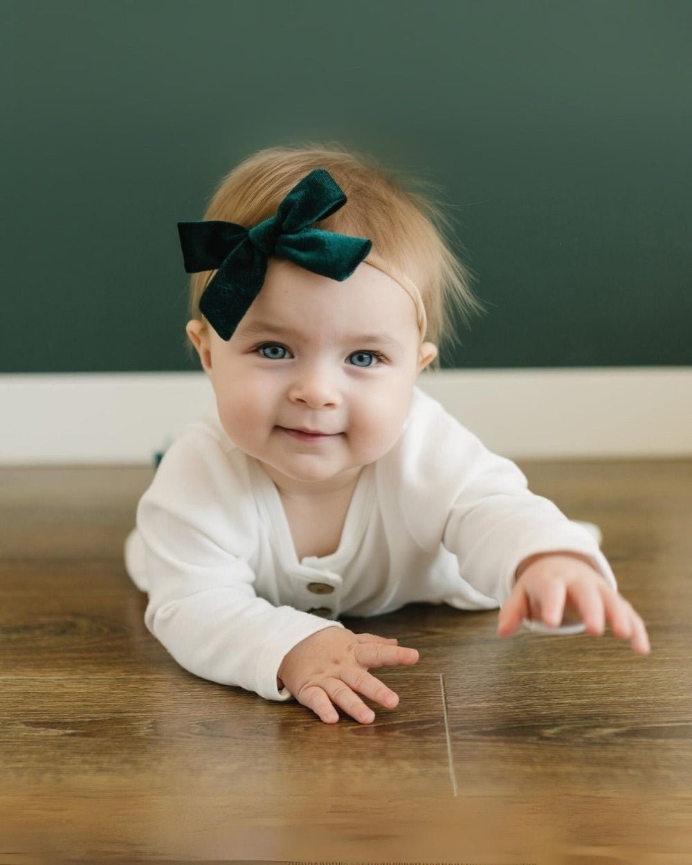 Velvet Bow Headband - Bow - LUCKY PANDA KIDS