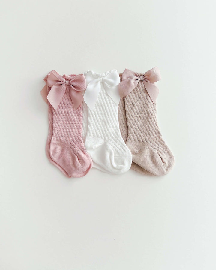 White Cotton Lace Socks - LUCKY PANDA KIDS